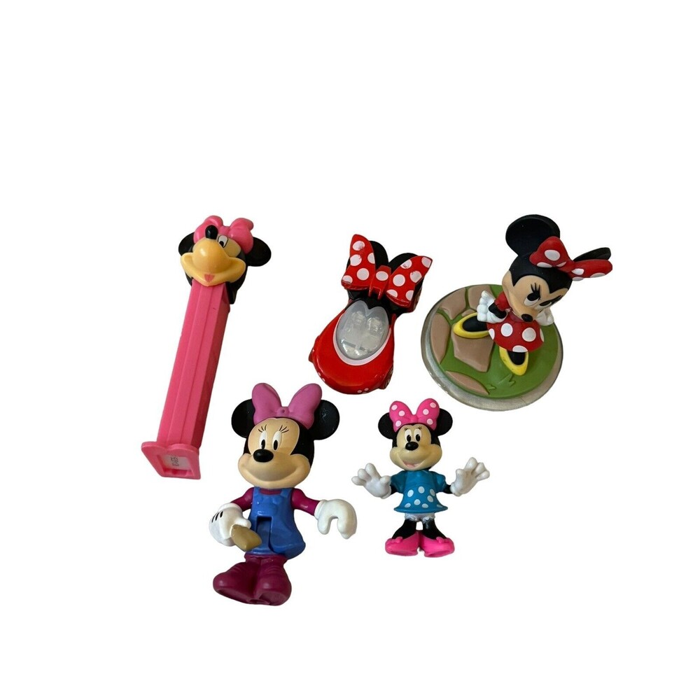 Disney Figure Bundle 10 Piece Minnie Mouse Olaf Goofy‎ Pluto Minion